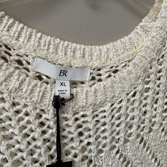 BANANA REPUBLIC COTTON-BLEND OPEN-STITCH MAXI DRESS - Picture 2 of 4